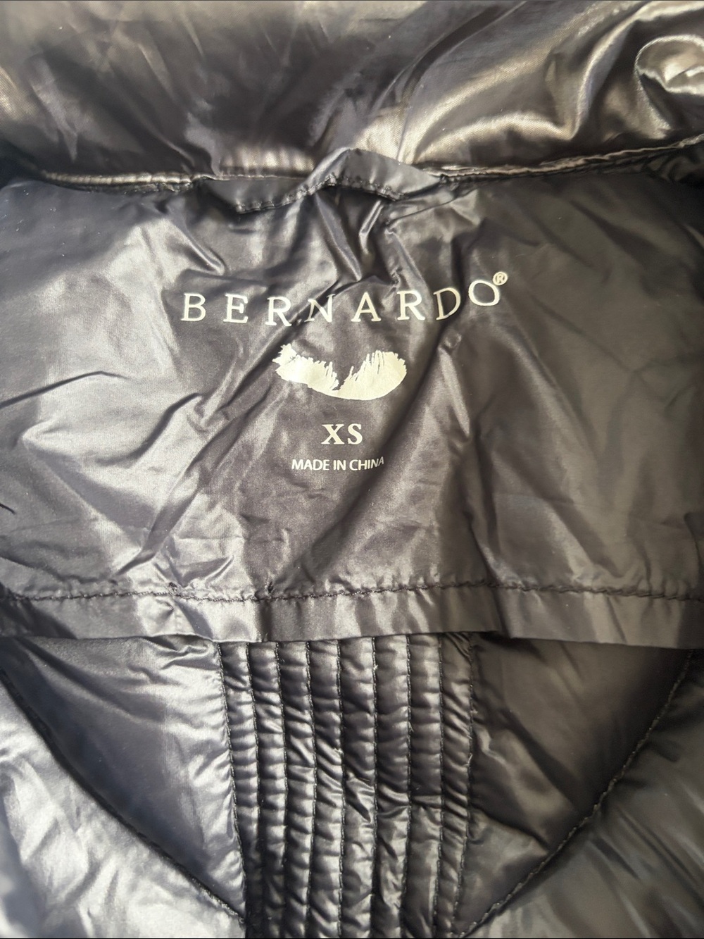 Bernardo Black Kids Puffer Jacket XS